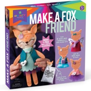 Craft-tastic Make a Fox Friend Craft Kit Makes 1 Easy-to-Sew Stuffie with