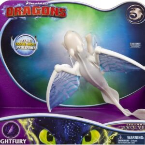 Dreamworks Dragons, Lightfury Deluxe Dragon with Lights and Sounds, for Kids Aged