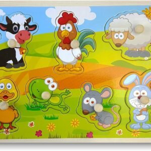 Smart Kids - Wooden Puzzles for Toddlers - Jumbo knob Puzzle -