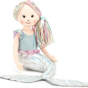 Jellycat Aqua-Lily Mermaid Stuffed Animal, 13 inches Kit Toy Fun