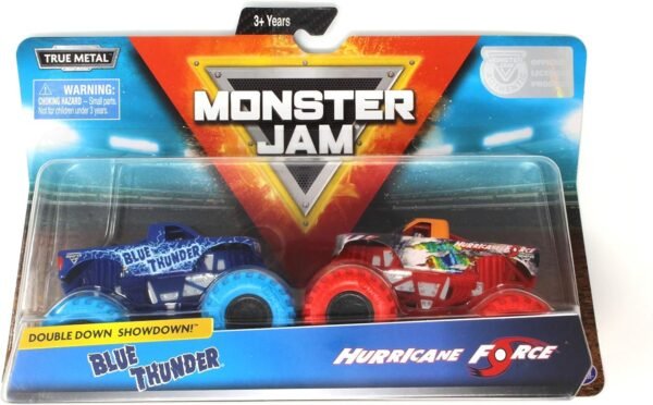 Monster Jam, Official Blue Thunder vs. Hurricane Force Die-Cast Monster Trucks, 164