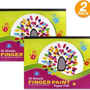 Emraw 16 X 12 Finger Paint Paper Pad Non Absorbent Smooth Surface