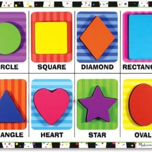 Melissa & Doug Shapes Chunky Puzzle Kit Toy Fun Kids