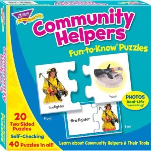 Trend Enterprises Community Helpers Puzzle Set Kit Toy Fun Kids