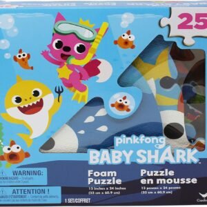 Pinkfong Baby Shark 25-Piece Foam Puzzle Kit Toy Fun Kids