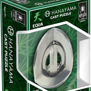 Bepuzzled EQUA Hanayama Cast Metal Brain Teaser Puzzle Level 5 Puzzles For