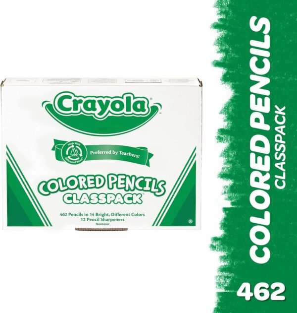 Crayola Colored Pencil Classpack, School Supplies, 14 Assorted Colors, 462 Count