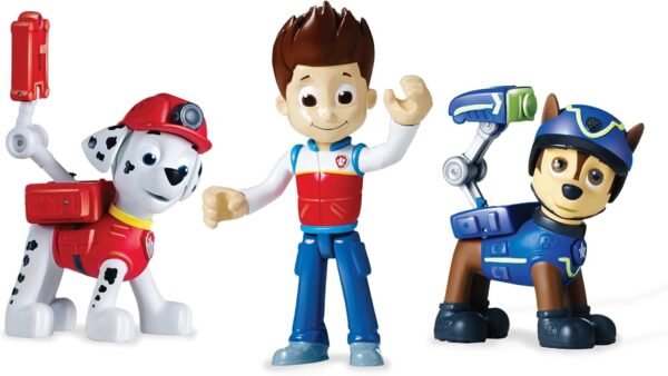 Paw Patrol Action Pack Pups Figure Set, 3-Pack, Ryder, Chase and Marshall