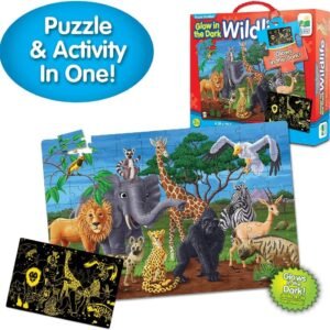 The Learning Journey Puzzle Doubles Glow in the Dark - Wildlife -