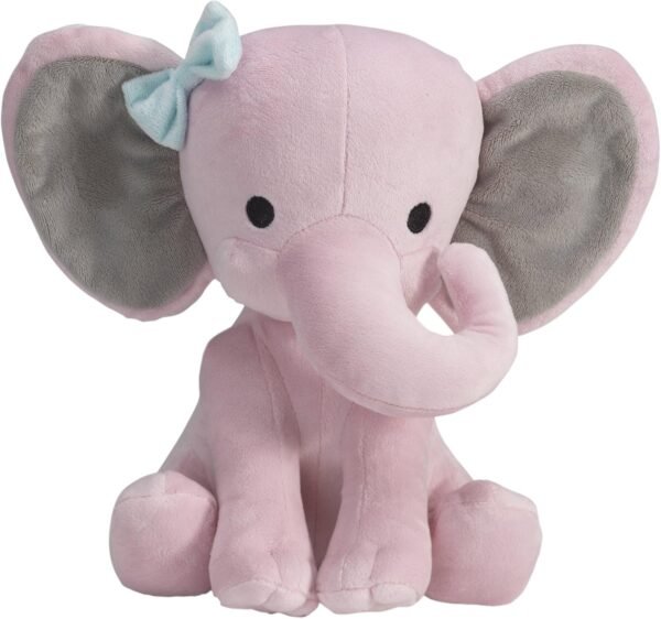 Bedtime Originals Twinkle Toes Pink Elephant Plush, Hazel Kit Toy