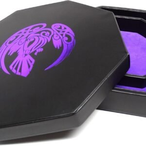 8 Inch Dice Tray with Lid and Dice Staging Area - Raven