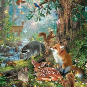 SUNOUT INC Gathered in The Forest 100 Piece Jigsaw Puzzle