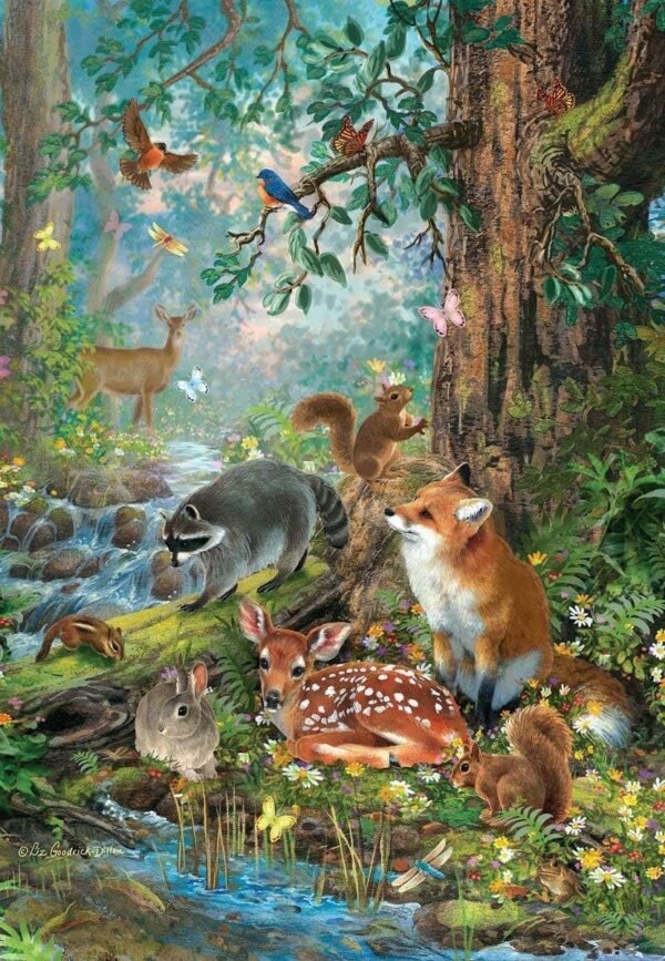 SUNOUT INC Gathered in The Forest 100 Piece Jigsaw Puzzle