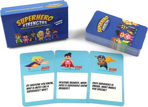 Superhero Strengths Building Resilience, Coping Skills, and Emotion Awareness Card Game