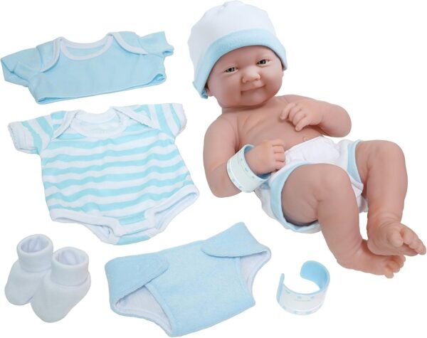 La Newborn Nursery 8 Piece Layette Baby Doll Gift Set, featuring 14
