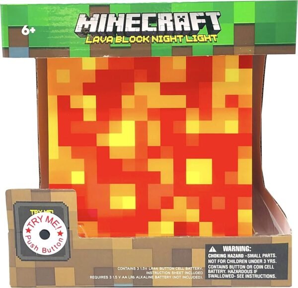 Minecraft Lava Lamp Mood Light Kit Toy Fun Kids Pack
