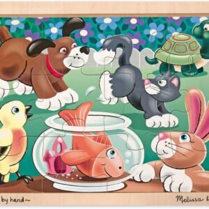 Melissa & Doug Playful Pets 12pc Jigsaw Puzzle Kit Toy
