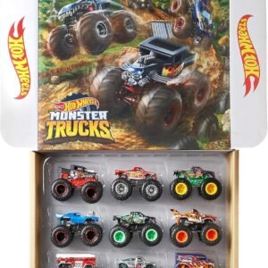 Hot Wheels Monster Trucks 164 Scale Die-Cast Ultimate Chaos 12 Pack Toy
