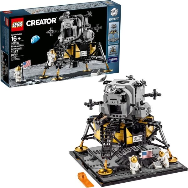 LEGO Creator Expert NASA Apollo 11 Lunar Lander 10266 Building Kit, New