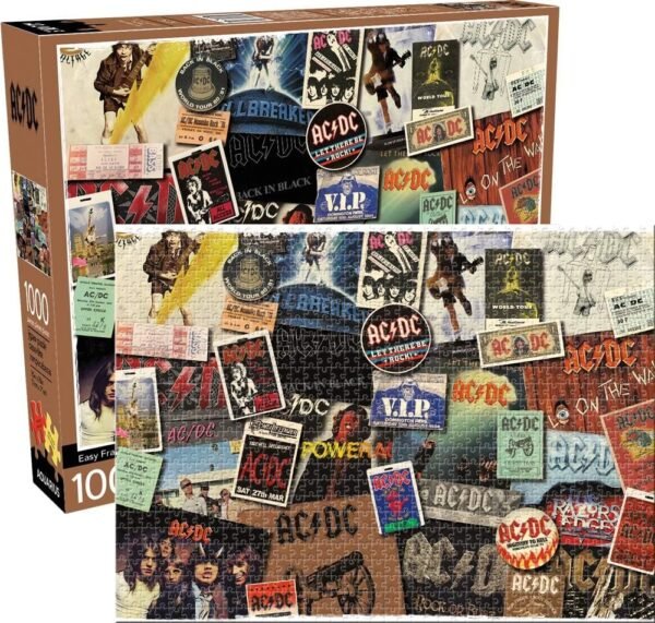 AC/DC Albums 1,000 pc Puzzle Kit Toy Fun Kids Pack