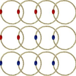 Cornucopia Ring Toss Game Rings 12-Pack; Replacement Rope Rings w/ Marker Beads