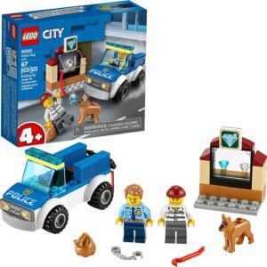 LEGO City Police Dog Unit 60241 Police Toy, Cool Building Set for