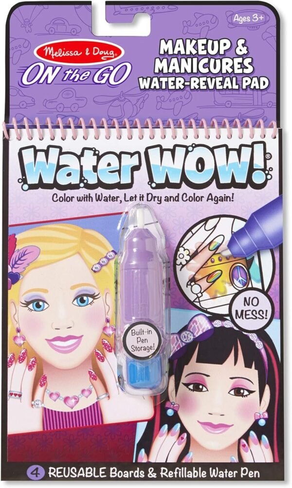 Melissa & Doug Water Wow Reusable Water-Reveal Activity Pad - Makeup and