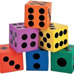 Fun Express - Foam Dice Assortment - Toys - Games - Indoor