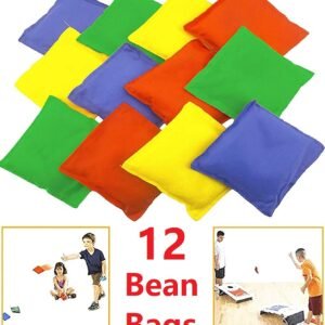 Adorox Weather Resistant 5x5 Nylon Cornhole Bean Bags for INDOOR Activity Games