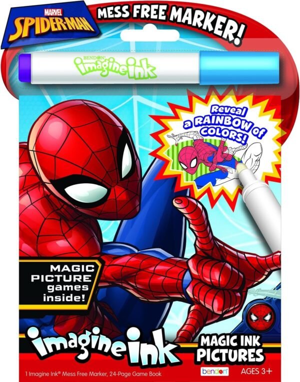 Bendon 40923 Spider-Man Imagine Ink Magic Ink Pictures Kit Toy