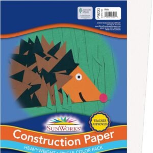 SunWorks Construction Paper, White, 9 x 12, 50 Sheets Kit