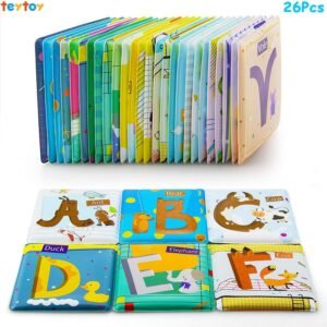 teytoy Alphabet Cards Baby Toys, Soft Alphabet Flash Cards, 26 pcs ABC