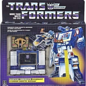 Transformers Vintage G1 Exclusive Decepticon Soundwave with Buzzsaw Cassette Reissue
