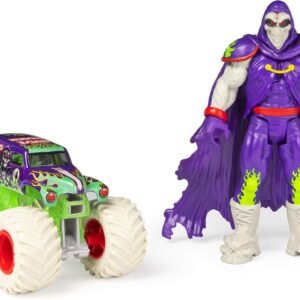 Monster Jam, Official Grave Digger 164 Scale Monster Truck and 5-Inch Grim