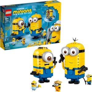LEGO Minions Brick-Built Minions and Their Lair 75551 Building Kit for Kids,