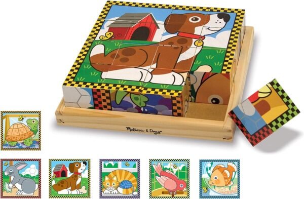 Melissa & Doug Pets Cube Puzzle Kit Toy Fun Kids
