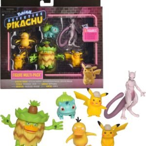 Pokmon Detective Pikachu Battle Figure 6pc Multi-pack - Comes with Two 2