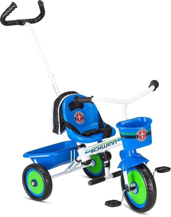 Schwinn Roadster Kids Tricycle, Easy Steer Tricycle, Blue Kit Toy