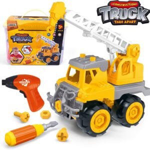 Take Apart Toys with Electric Drill Toddler DIY Assembly Construction Truck Building