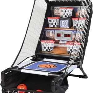 Franklin Sports Basketball Arcade Game - Table Top Bounce A Bucket Shootout-