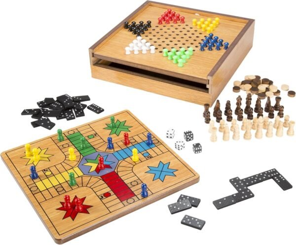 7-in-1 Combo Game with Chess, Ludo, Chinese Checkers & More