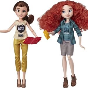Disney Princess Ralph Breaks The Internet Movie Dolls, Belle and Merida Dolls