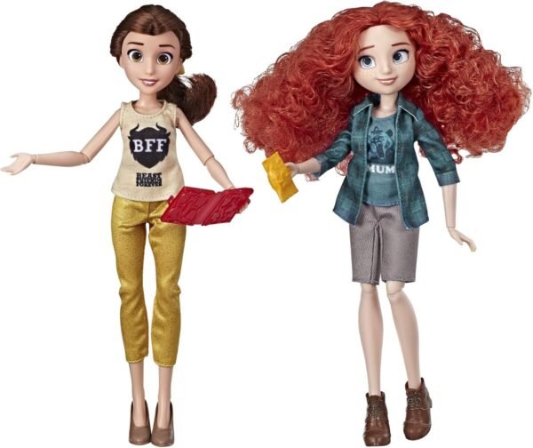 Disney Princess Ralph Breaks The Internet Movie Dolls, Belle and Merida Dolls