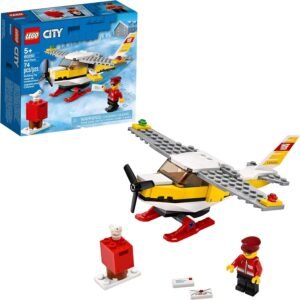 LEGO City Mail Plane 60250 Pretend-Play Toy, Fun Building Set for Kids,