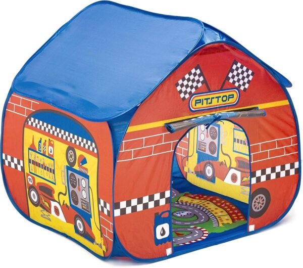 Fun2Give Pop-It-Up Pit Stop Tent with Race Mat Playhouse Kit