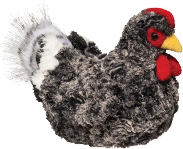 Douglas Pepper Black Multi Hen Plush Stuffed Animal Kit Toy