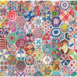 Springbok 500 Piece Jigsaw Puzzle Crazy Quilts Kit Toy Fun