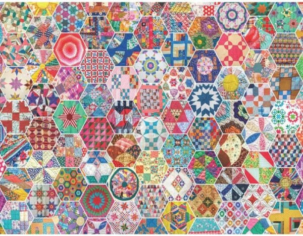 Springbok 500 Piece Jigsaw Puzzle Crazy Quilts Kit Toy Fun
