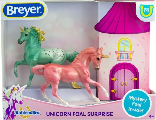 Breyer Horses Stablemates Mystery Unicorn Foal Surprise Open and Find The Surprise