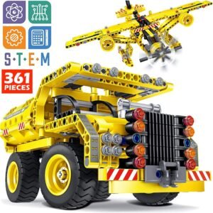 STEM Toy Building Sets for Boys 8-12 - 361 Pcs Construction Engineering